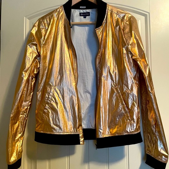Lightweight windbreaker jacket in gold size M - Picture 3 of 7